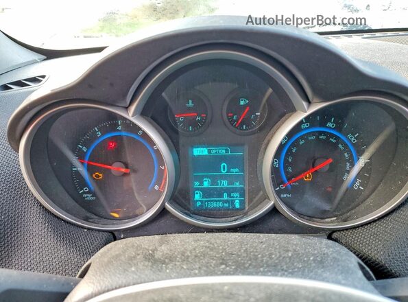 1G1PE5SBXG7153555 2016 CHEVROLET CRUZE Серебряный Вид щитка приборов