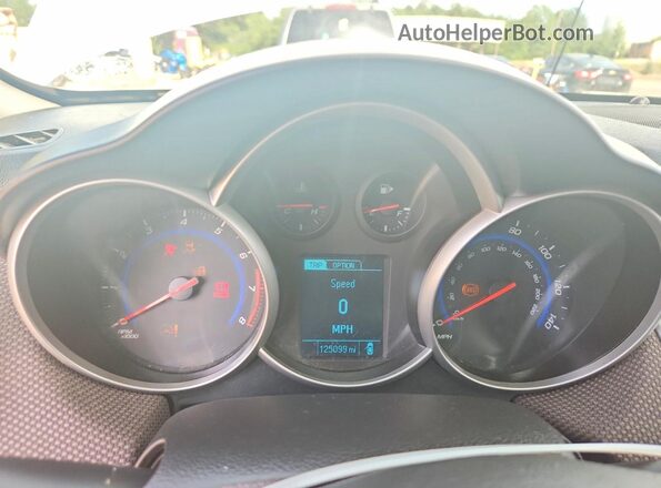 1G1PE5SBXG7187558 2016 CHEVROLET CRUZE Белый Вид щитка приборов