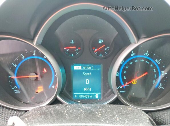 1G1PE5SBXG7220221 2016 CHEVROLET CRUZE Blue Vista del cuadro de instrumentos
