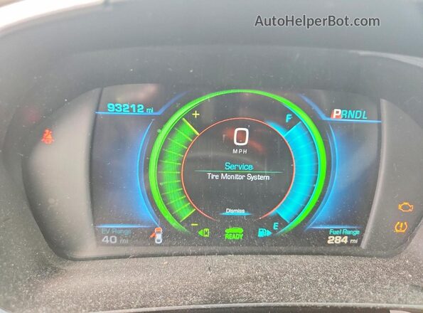 1G1RC6S55HU213940 2017 CHEVROLET VOLT Белый Вид щитка приборов