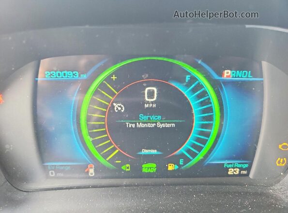 1G1RC6S56HU185369 2017 CHEVROLET VOLT Gray ხელსაწყოთა პანელის ხედი