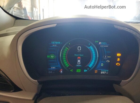 1G1RC6S58HU140675 2017 CHEVROLET VOLT Gray ხელსაწყოთა პანელის ხედი