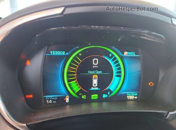 1G1RD6S54HU106956 2017 CHEVROLET VOLT Silver ხელსაწყოთა პანელის ხედი