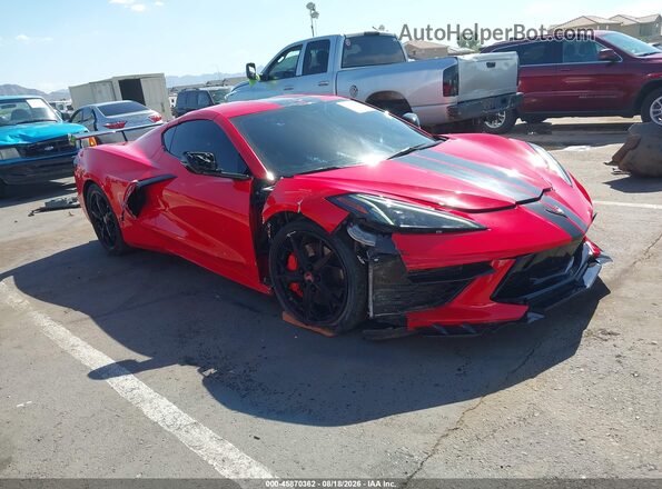 1G1Y62D41L5115782 2020 CHEVROLET CORVETTE Red წინა ხედი