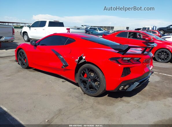 1G1Y62D41L5115782 2020 CHEVROLET CORVETTE Red უკანა მარცხენა