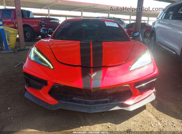 1G1Y72D42L5108790 2020 CHEVROLET CORVETTE Красный Вид задней части салона