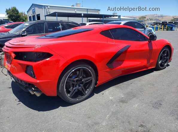 1G1Y72D44L5109147 2020 CHEVROLET CORVETTE Красный Задняя правая четверть