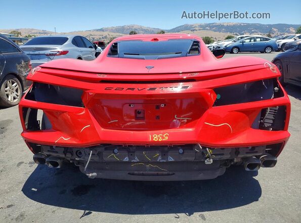 1G1Y72D44L5109147 2020 CHEVROLET CORVETTE Красный Вид сзади