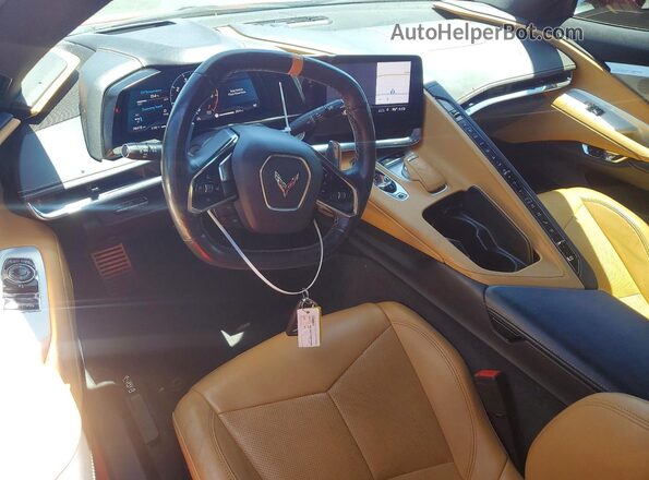1G1Y72D44L5109147 2020 CHEVROLET CORVETTE Красный Вид панели приборов