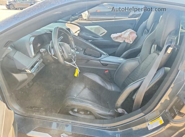 1G1Y72D44L5111478 2020 CHEVROLET CORVETTE Серый Вид салона спереди