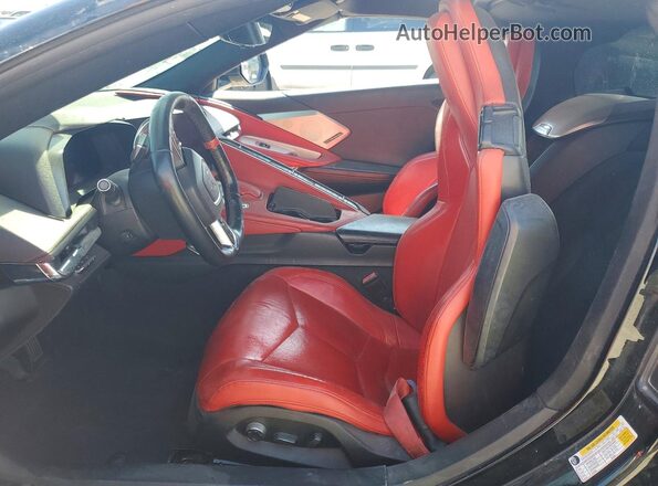 1G1Y72D47L5000763 2020 CHEVROLET CORVETTE Black წინა სალონის ხედი