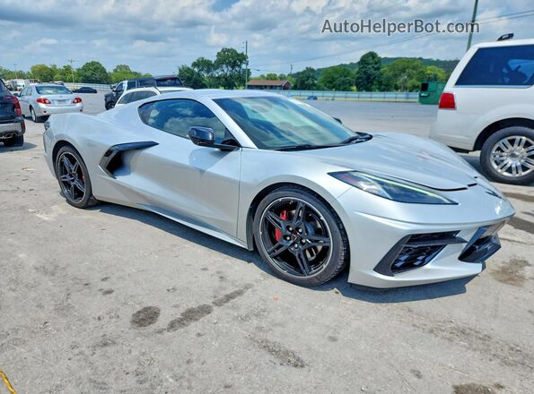 1G1Y72D48L5102671 2020 CHEVROLET CORVETTE Silver Delantero derecho