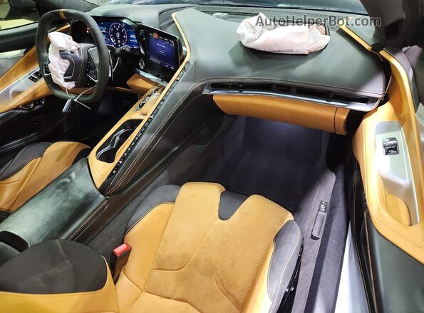 1G1Y82D40L5100362 2020 CHEVROLET CORVETTE Gray წინა პანელის ხედი