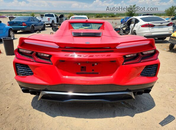 1G1Y83D44L5113783 2020 CHEVROLET CORVETTE Red Հետևի տեսք