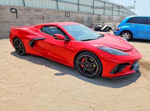 1G1Y83D44L5113783 2020 CHEVROLET CORVETTE Red Առջևի աջ