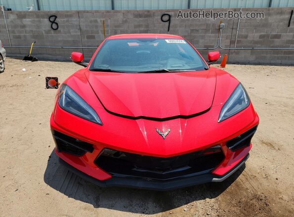 1G1Y83D44L5113783 2020 CHEVROLET CORVETTE Red Դիմացի տեսք