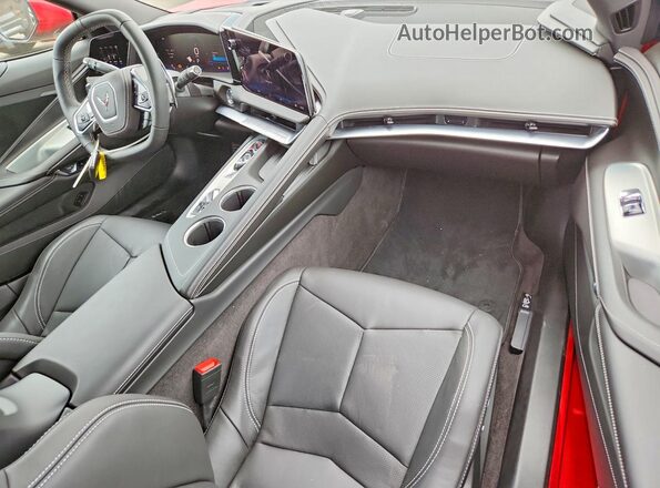 1G1YA2D41T5112010 2026 CHEVROLET CORVETTE Red Вид панелі приладів