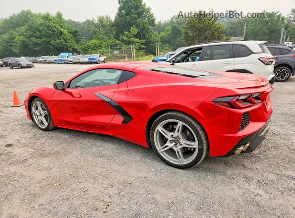 1G1YA2D43P5141269 2023 CHEVROLET CORVETTE Red Trasero izquierdo