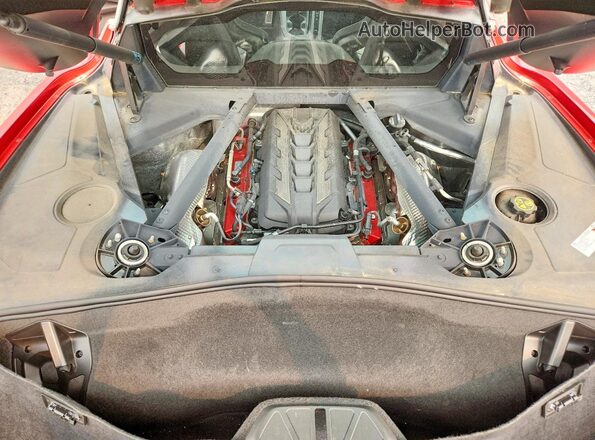 1G1YA2D43P5141269 2023 CHEVROLET CORVETTE Red Vista interior trasera