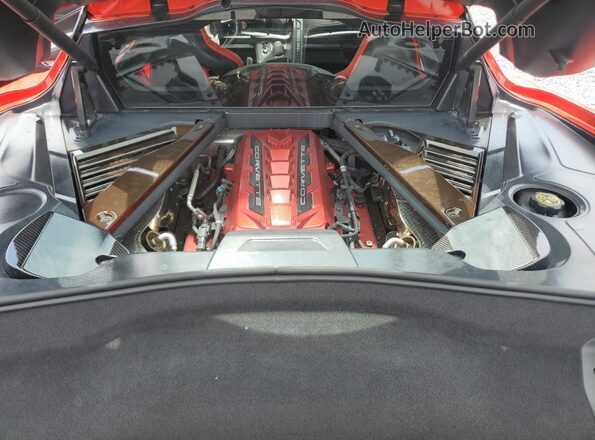 1G1YA2D4XM5100116 2021 CHEVROLET CORVETTE Red უკანა სალონის ხედი