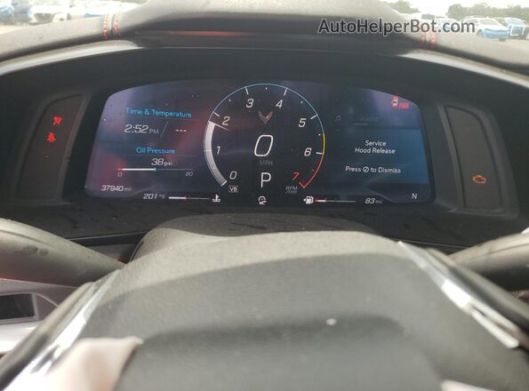 1G1YA2D4XM5100116 2021 CHEVROLET CORVETTE Red ხელსაწყოთა პანელის ხედი