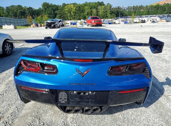 1G1YA2D71G5104280 2016 CHEVROLET CORVETTE Синий Вид сзади