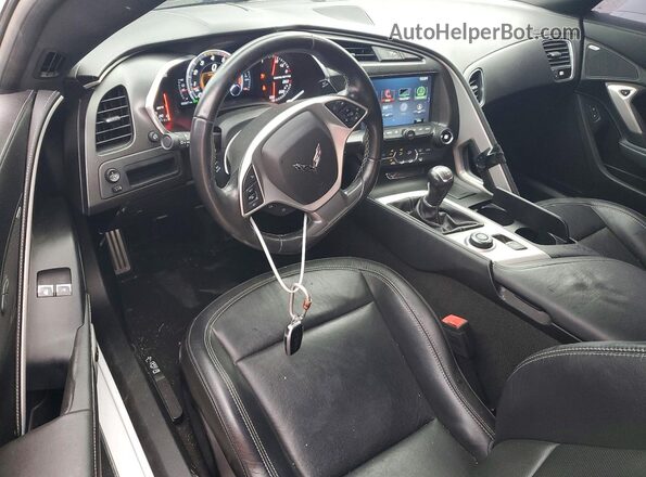 1G1YA2D74K5117114 2019 CHEVROLET CORVETTE Белый Вид панели приборов