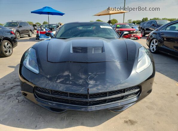 1G1YA2D77K5115809 2019 CHEVROLET CORVETTE Black წინა ხედი