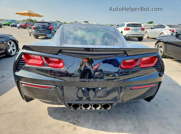 1G1YA2D77K5115809 2019 CHEVROLET CORVETTE Black უკანა ხედი