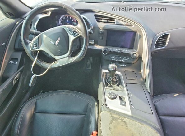 1G1YA2D77K5115809 2019 CHEVROLET CORVETTE Black წინა პანელის ხედი