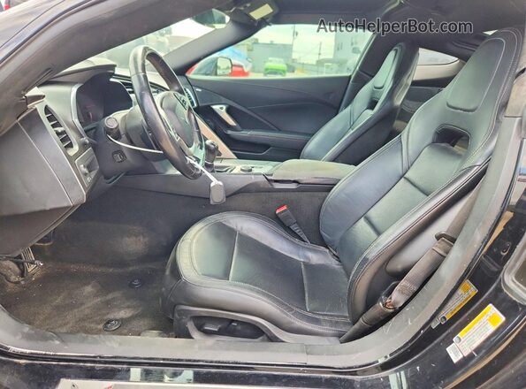 1G1YA2D77K5115809 2019 CHEVROLET CORVETTE Black წინა სალონის ხედი