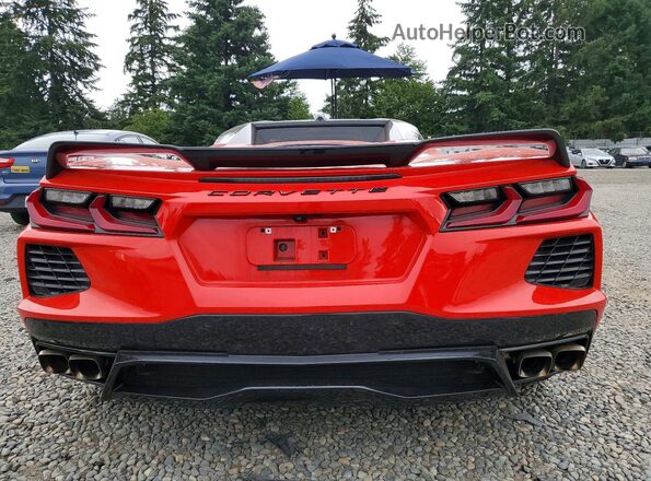 1G1YA3D46R5122059 2024 CHEVROLET CORVETTE Red Vista trasera