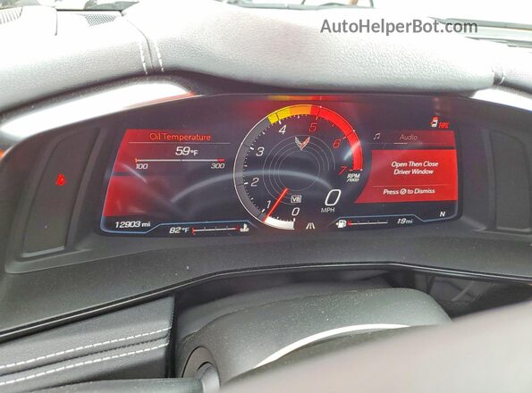 1G1YA3D46R5122059 2024 CHEVROLET CORVETTE Red Vista del cuadro de instrumentos