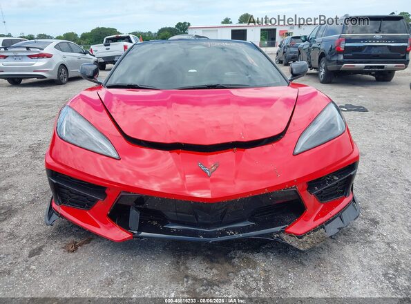 1G1YA3D49T5109748 2026 CHEVROLET CORVETTE Red Dashboard view