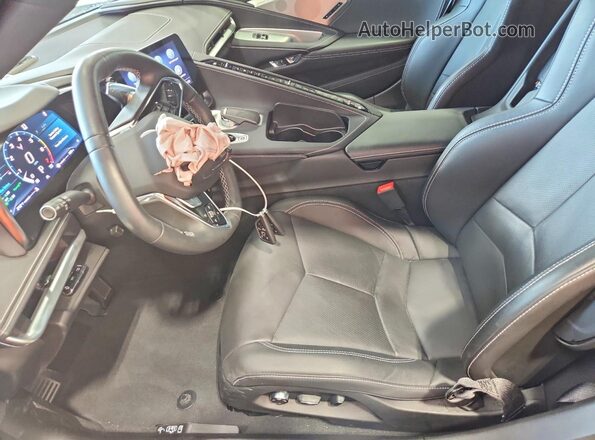 1G1YB2D41M5114418 2021 CHEVROLET CORVETTE Black Front interior view
