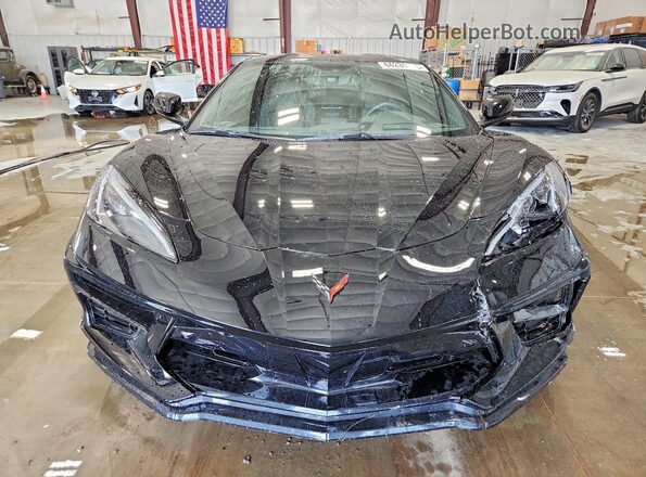 1G1YB2D41M5114418 2021 CHEVROLET CORVETTE Black Front view