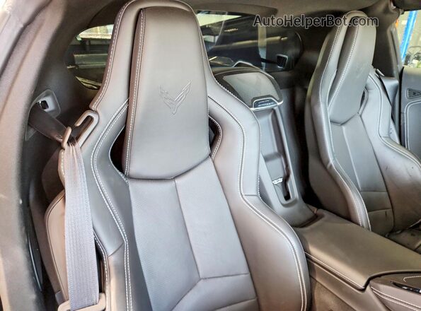 1G1YB2D41M5114418 2021 CHEVROLET CORVETTE Black Rear seats view