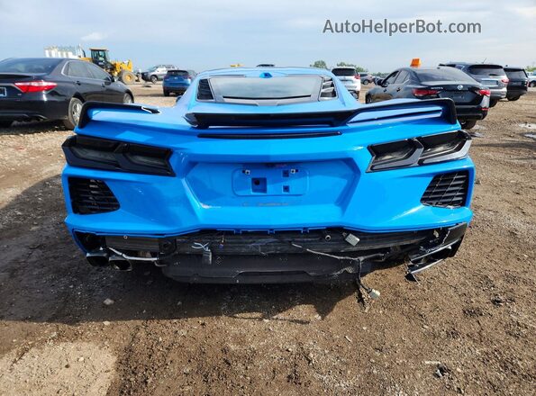 1G1YB2D41M5124771 2021 CHEVROLET CORVETTE Синий Вид сзади