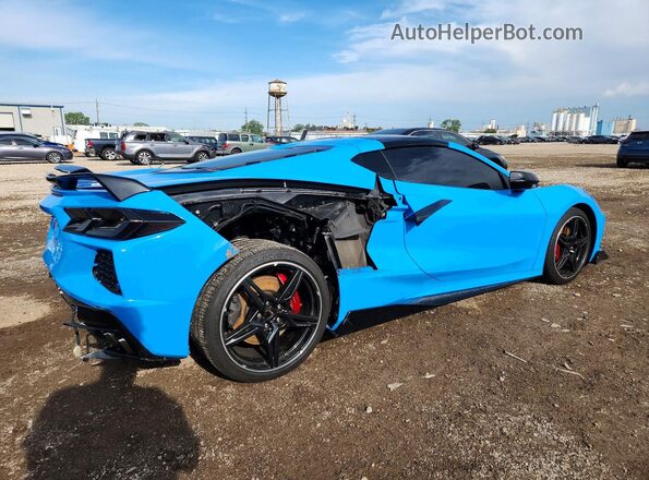1G1YB2D41M5124771 2021 CHEVROLET CORVETTE Синий Задняя правая четверть