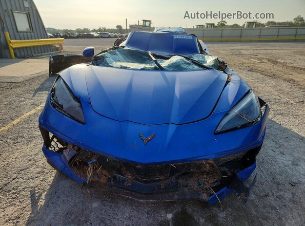 1G1YB2D45M5109450 2021 CHEVROLET CORVETTE Blue Вид спереду