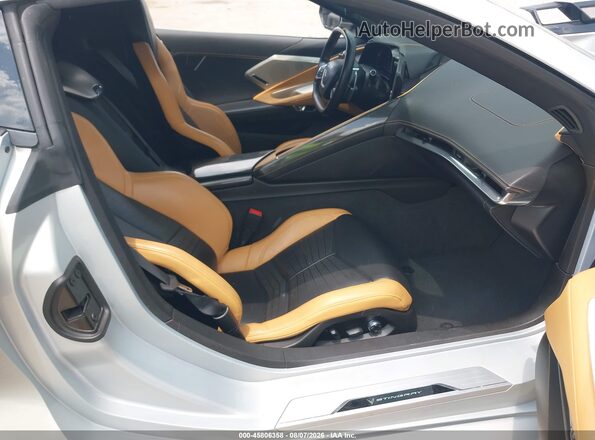 1G1YB2D45M5124773 2021 CHEVROLET CORVETTE Silver Вид салону спереду