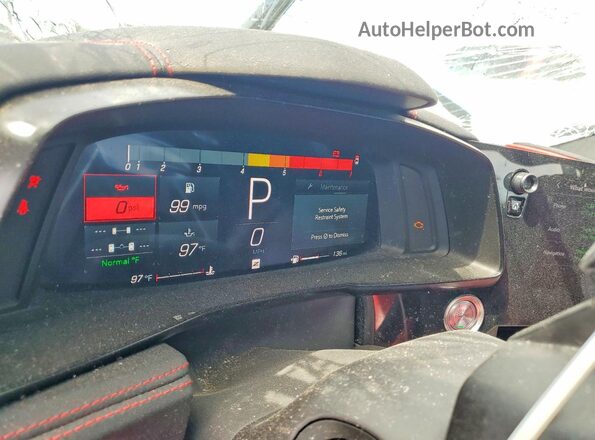 1G1YB2D45P5120243 2023 CHEVROLET CORVETTE Blue Вид щитка приладів