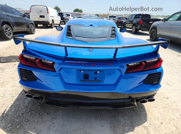 1G1YB2D46R5117435 2024 CHEVROLET CORVETTE Blue Widok z tyłu