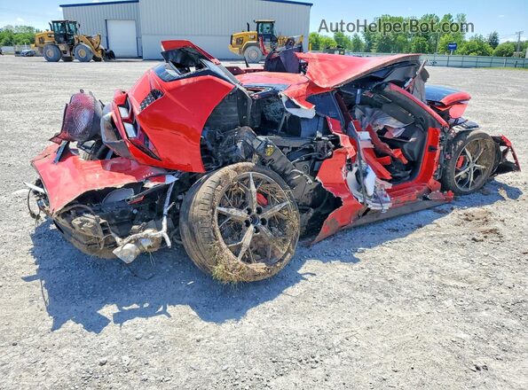 1G1YB2D47M5106128 2021 CHEVROLET CORVETTE Красный Задняя правая четверть