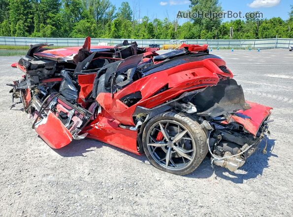 1G1YB2D47M5106128 2021 CHEVROLET CORVETTE Красный Задняя левая четверть
