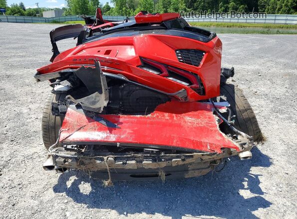1G1YB2D47M5106128 2021 CHEVROLET CORVETTE Красный Вид сзади