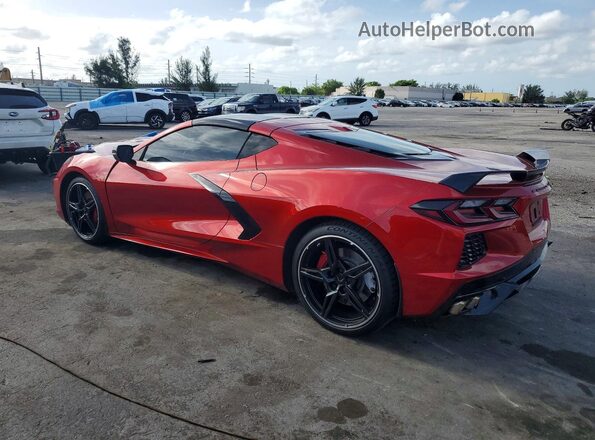 1G1YB2D47M5116383 2021 CHEVROLET CORVETTE Красный Задняя левая четверть
