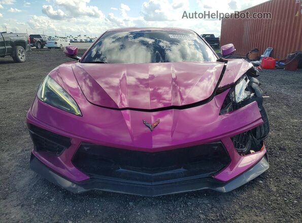 1G1YB2D48M5100449 2021 CHEVROLET CORVETTE Розовый Вид спереди