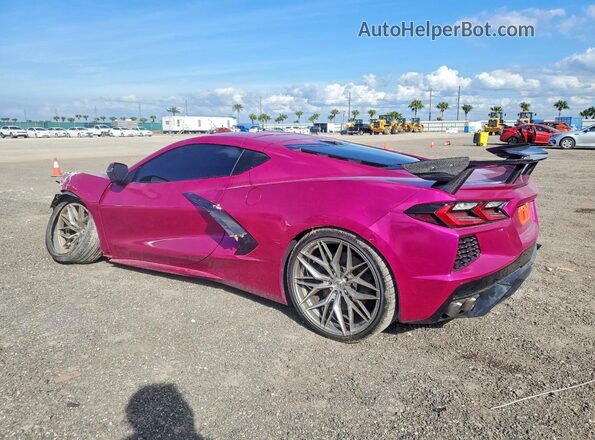 1G1YB2D48M5100449 2021 CHEVROLET CORVETTE Розовый Задняя левая четверть