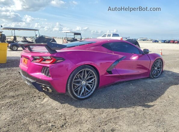 1G1YB2D48M5100449 2021 CHEVROLET CORVETTE Розовый Задняя правая четверть